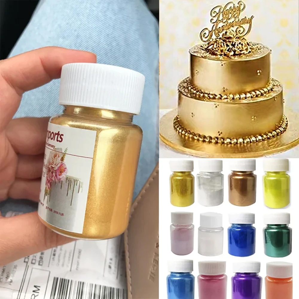 Candle Dye Chip - 15g/Bottle Gold Silver Glitter Powder Soap