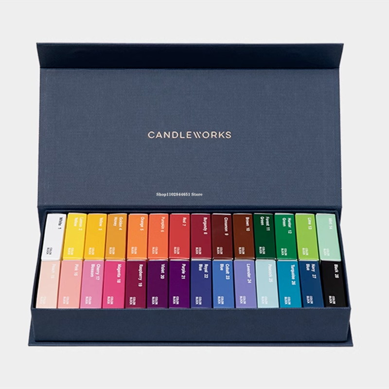 Candle Dye Chip - 28 Color Set Brick Candle Solid
