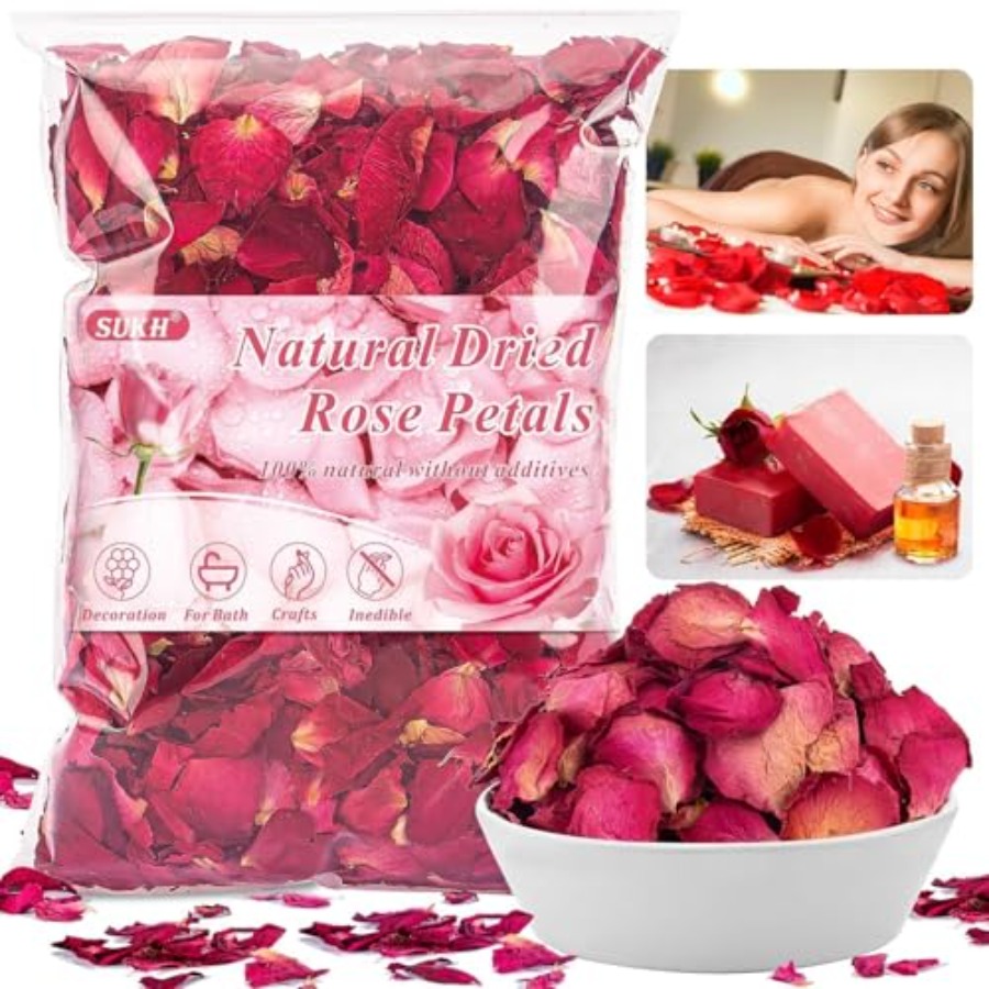 Candle Making Bath - 5oz Dried Rose Petals Real Flower