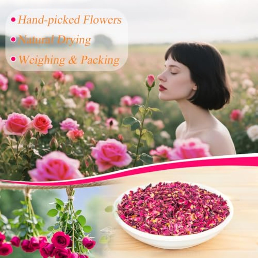 3oz Dried Small Rose Petals -  – обзор и цена Candle Making Bath