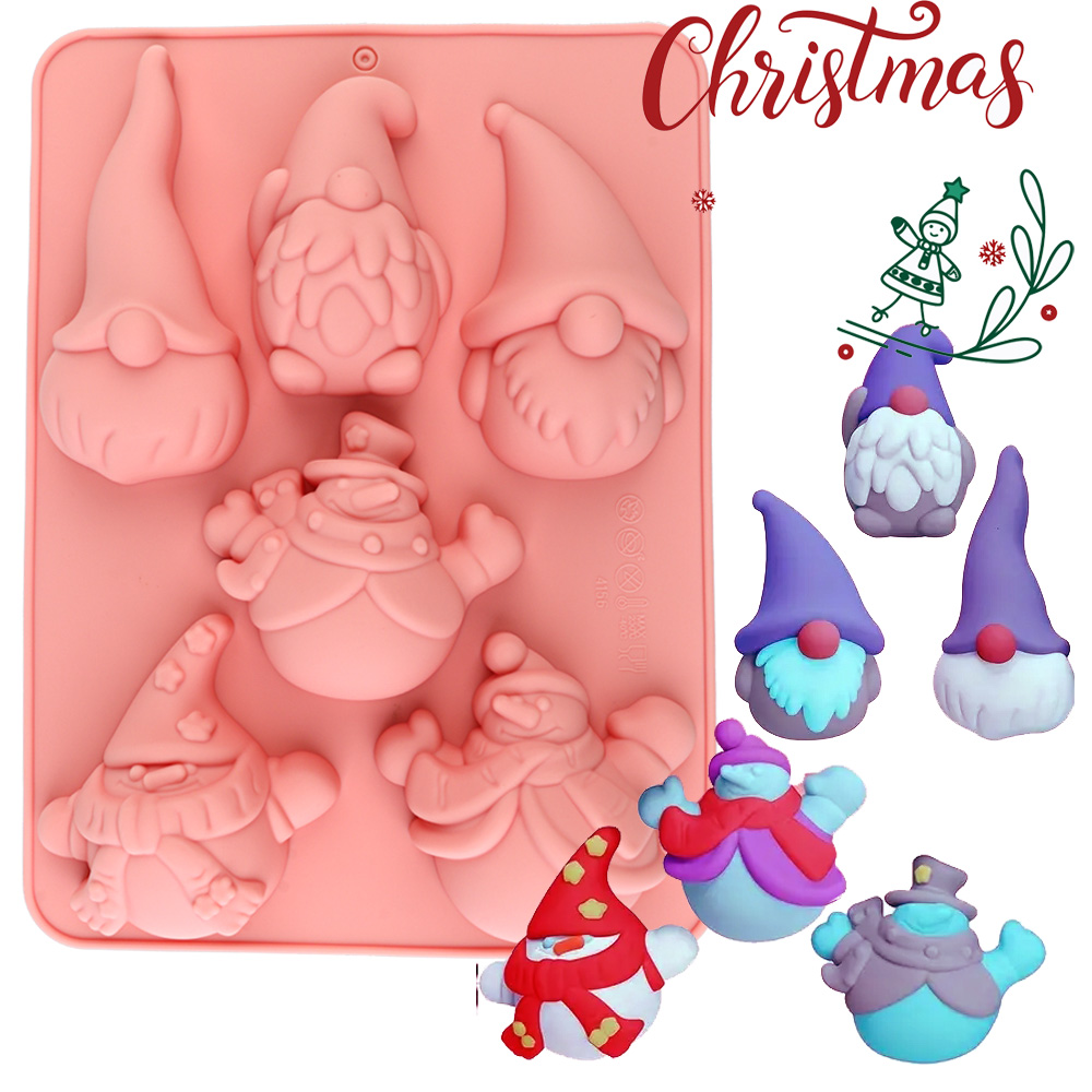 6-Cavity Christmas Gnome Cake  – обзор и цена Candle Making Experience