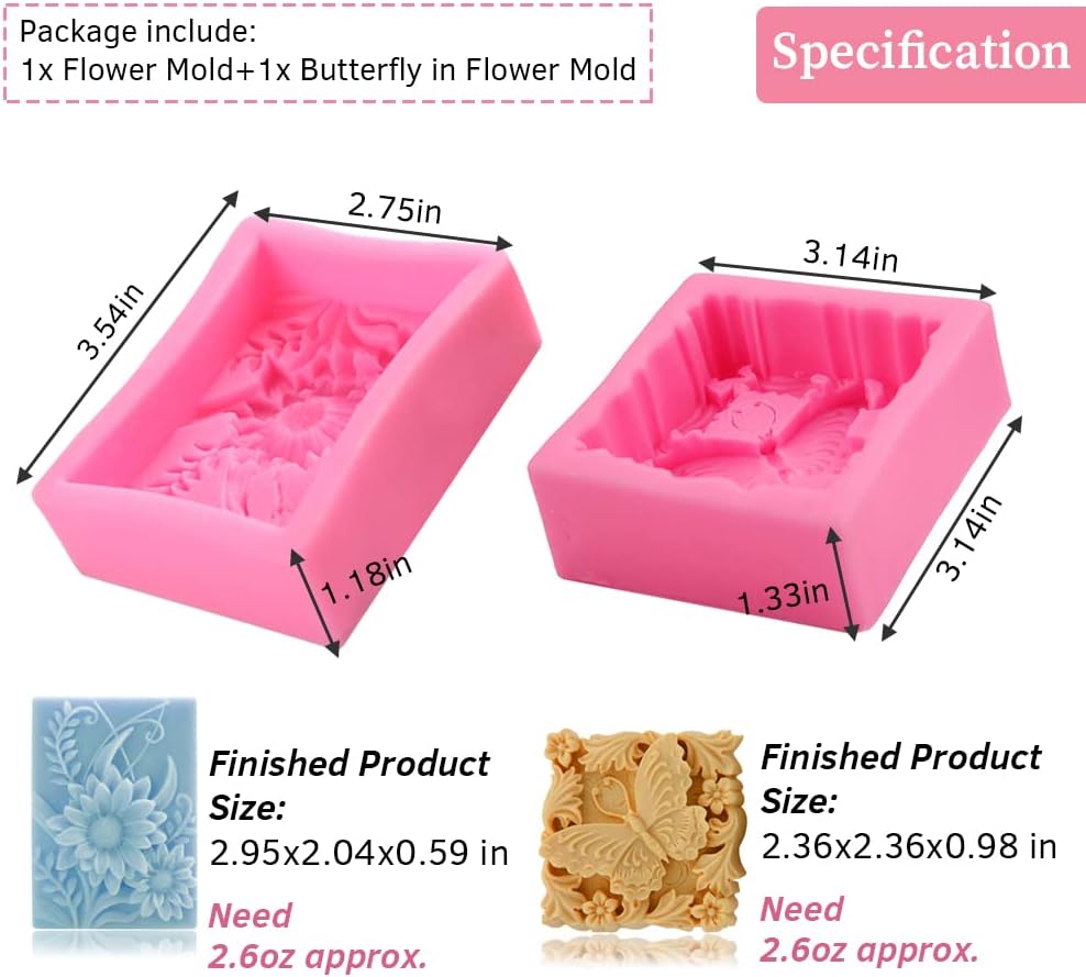 Silicone Soap Mold 3D Butterfl – обзор и цена Candle Making Bath