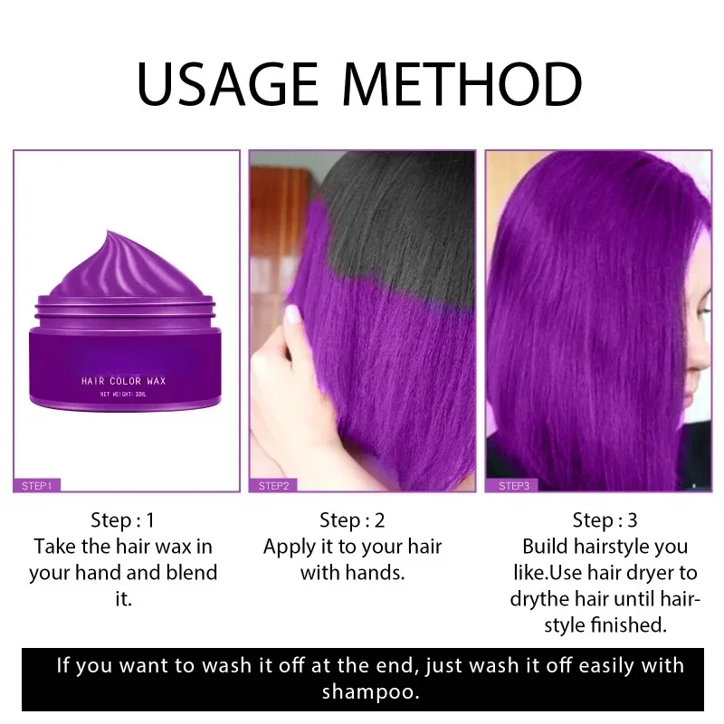 Temporary Dye Hair Wax Gray Ha – обзор и цена Candle Dye Chip