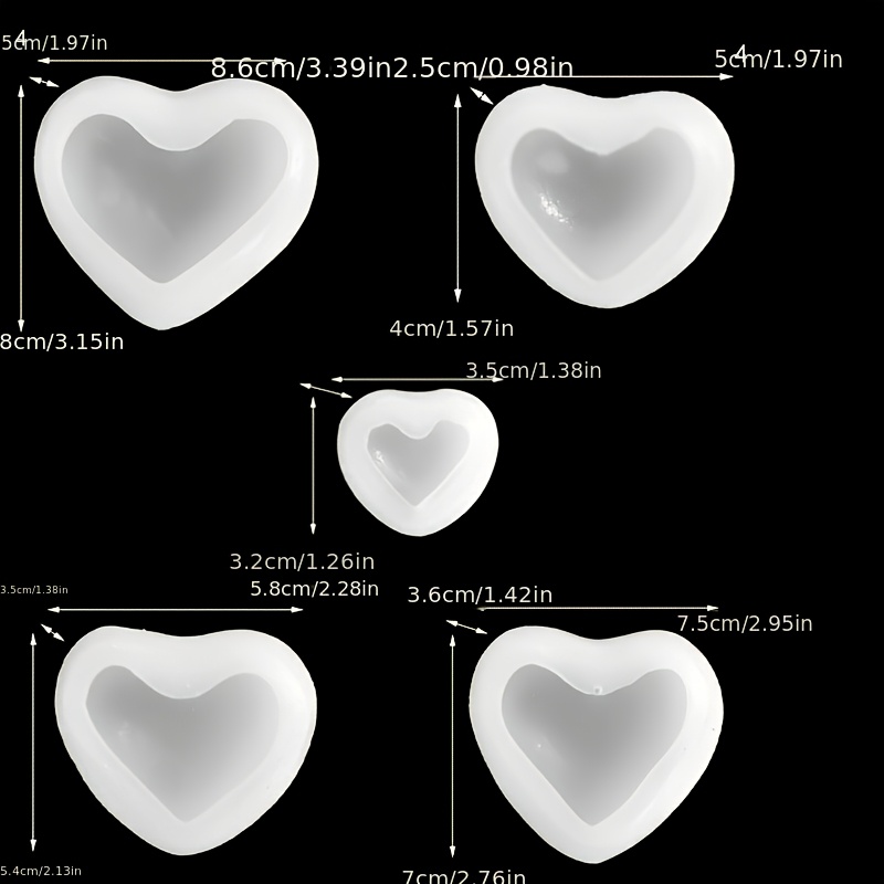 5pcs Heart-Shaped Gypsum Candl – обзор и цена Candle Making Set