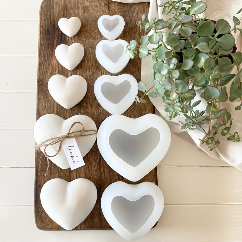 5pcs Heart-Shaped Gypsum Candl – обзор и цена Candle Making Set