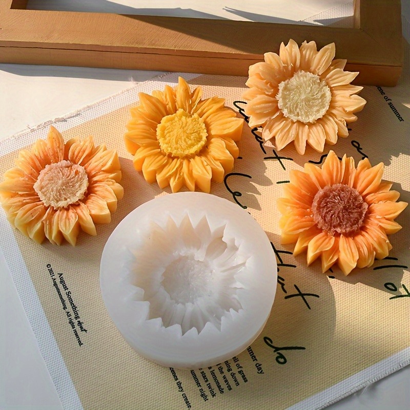 Vibrant 3D Sunflower Silicone  – обзор и цена Candle Making Design