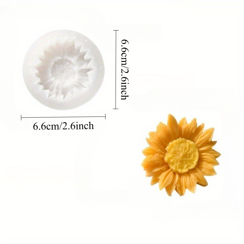Vibrant 3D Sunflower Silicone  – обзор и цена Candle Making Design