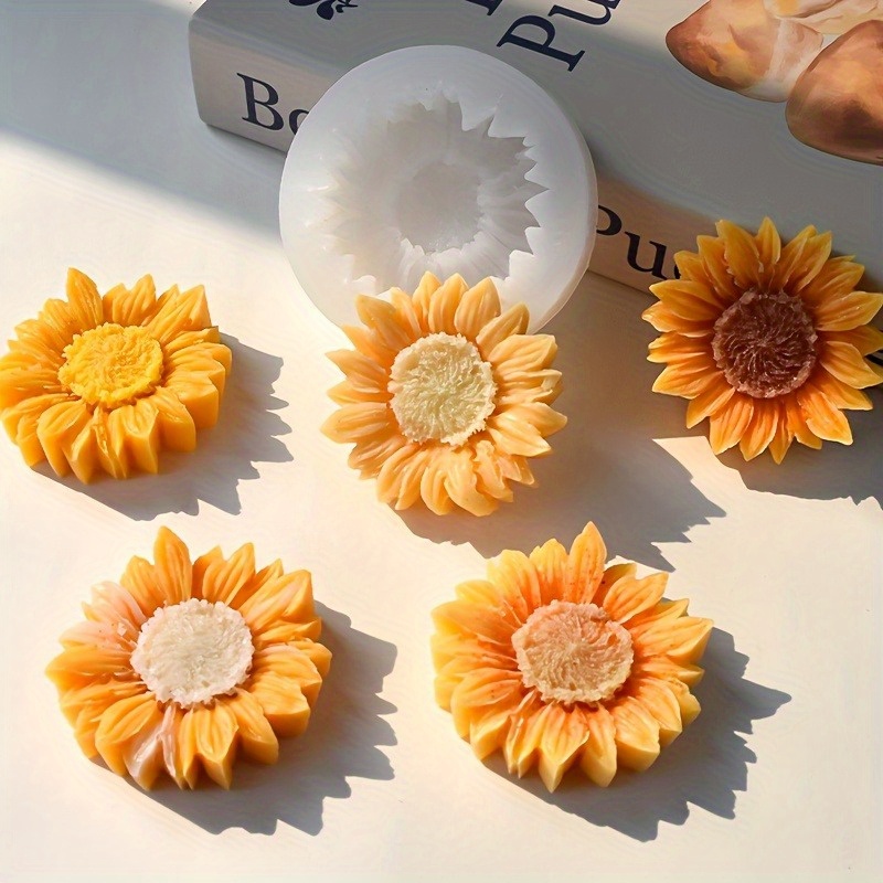 Vibrant 3D Sunflower Silicone  – обзор и цена Candle Making Design