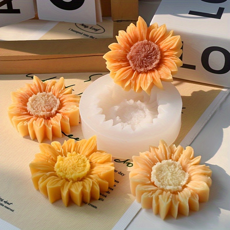 Vibrant 3D Sunflower Silicone  – обзор и цена Candle Making Design