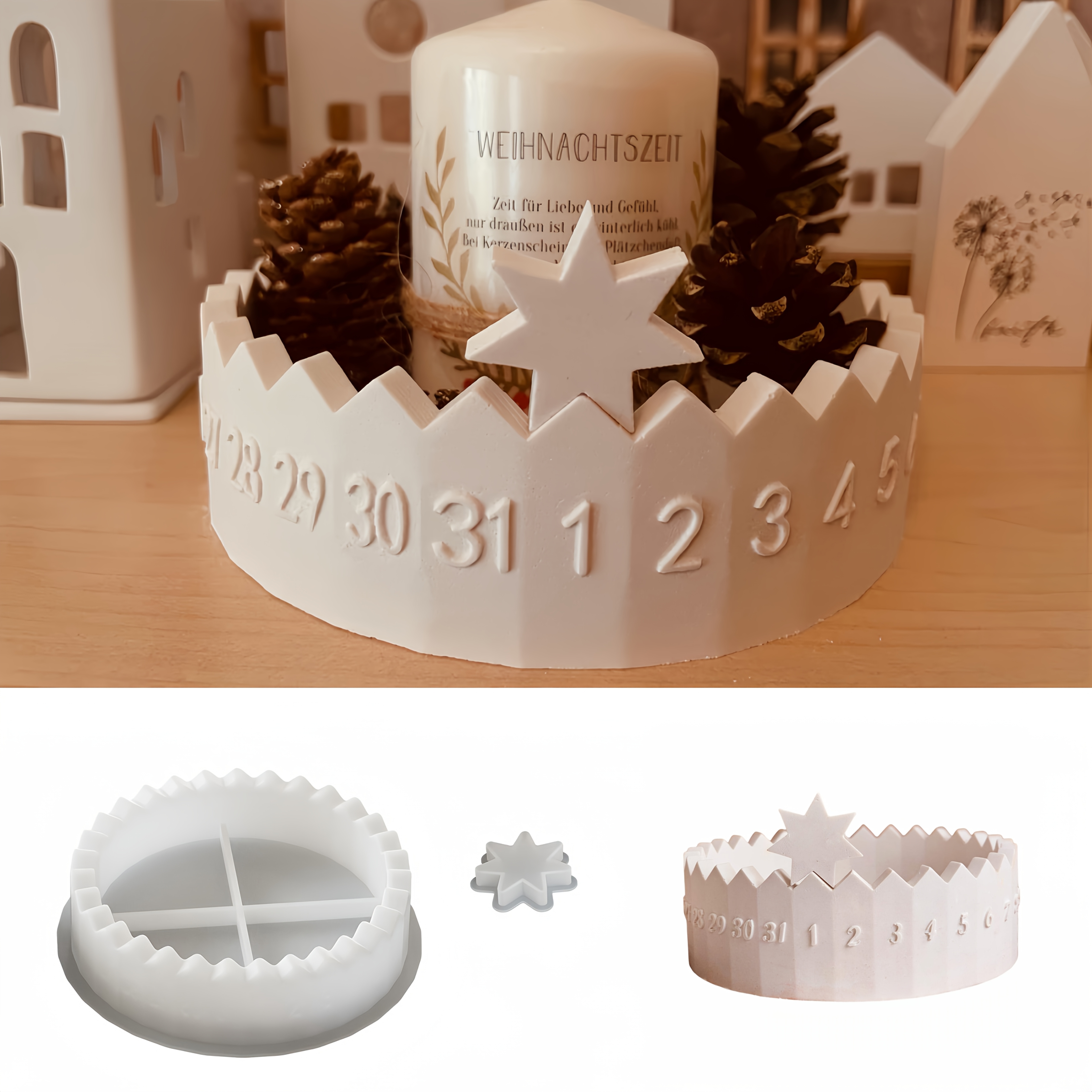 1 set Advent Calendar Silicone – обзор и цена Candle Making Set