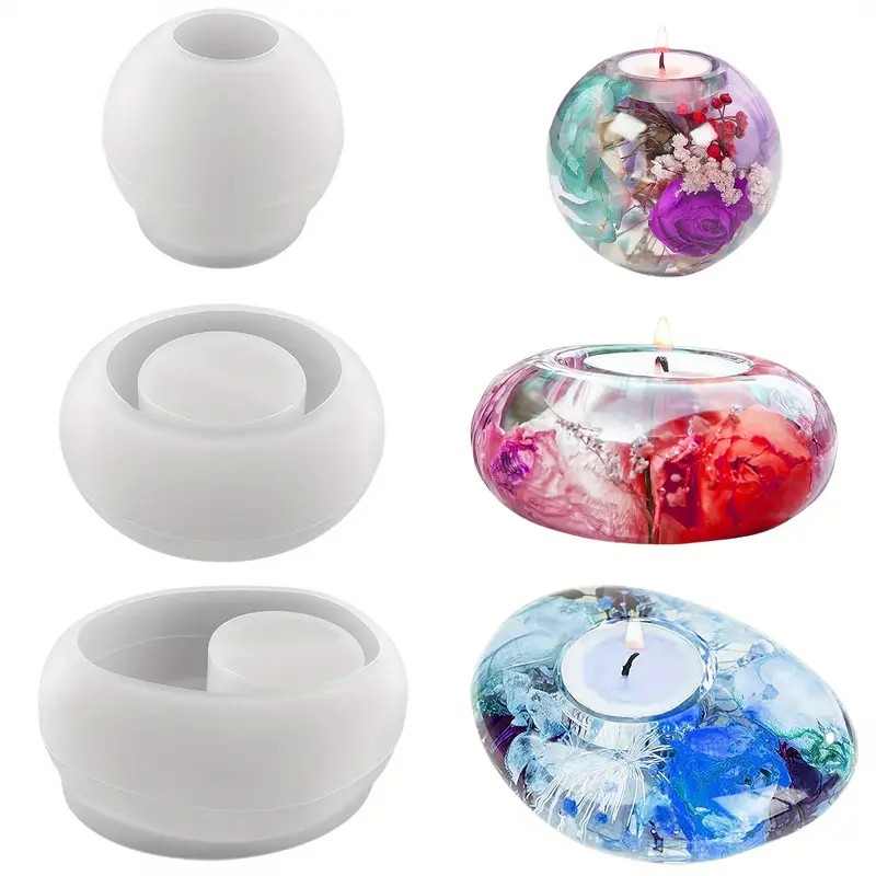 Tealight Candle Holder Resin S – обзор и цена Candle Making Design