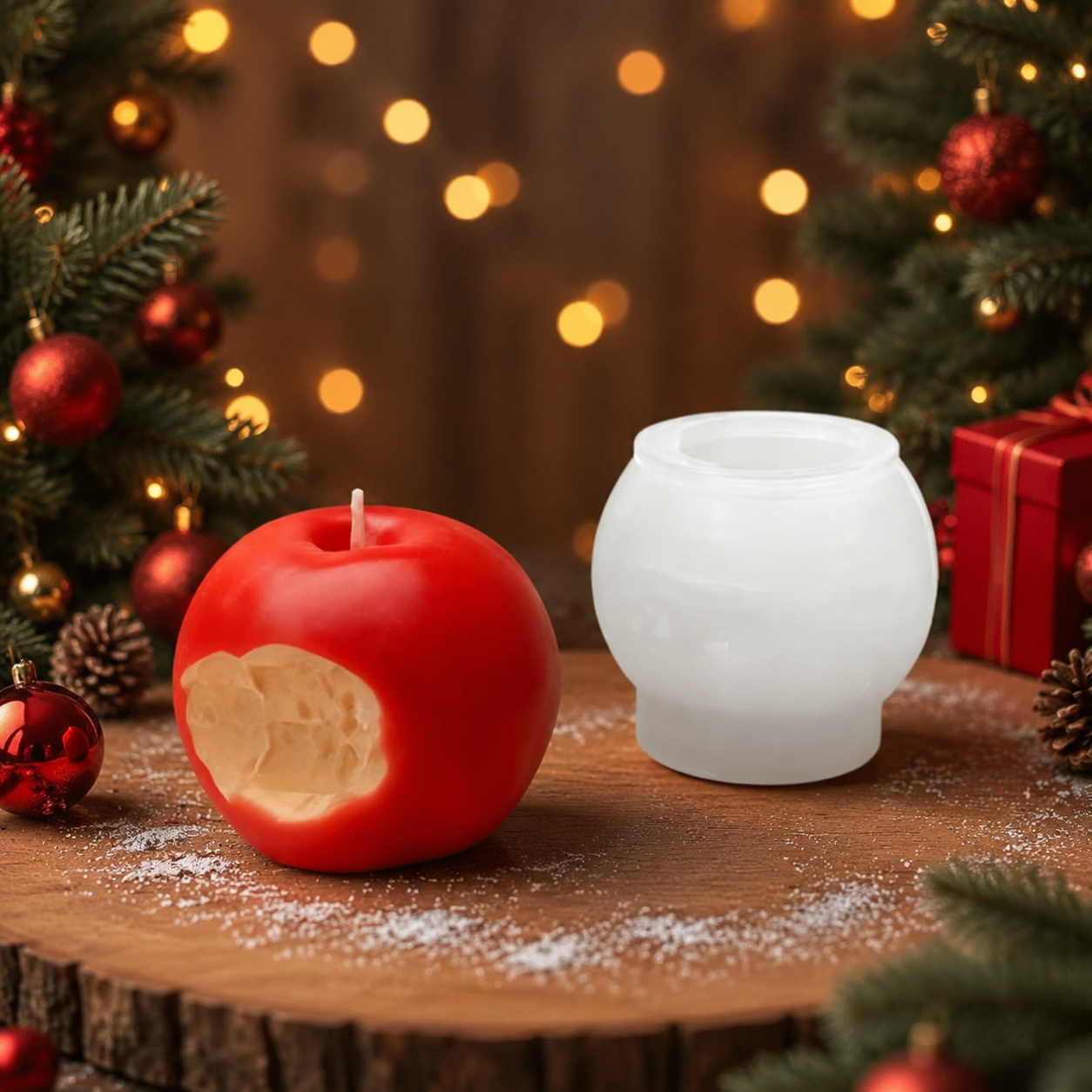 3D Apple Silicone Candle Molds – обзор и цена Candle Making Kit Diy