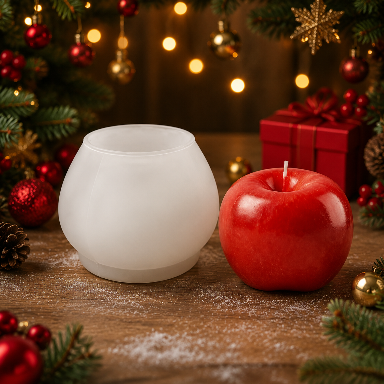 3D Apple Silicone Candle Molds – обзор и цена Candle Making Kit Diy