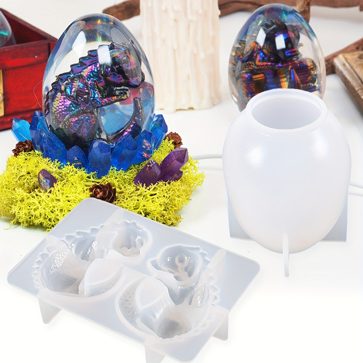 Silicone Dragon Egg Molds, 2-P – обзор и цена Candle Making Set
