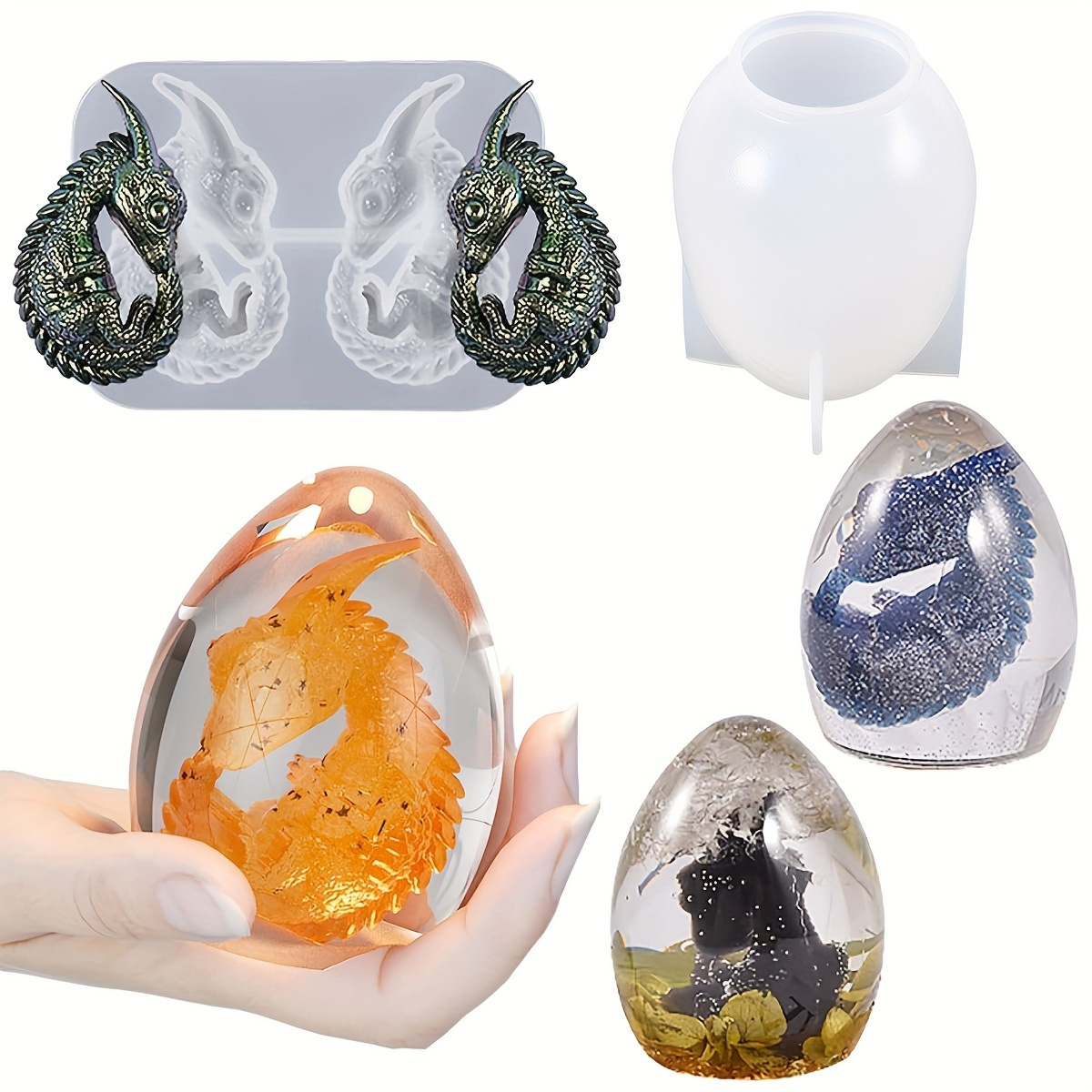 Silicone Dragon Egg Molds, 2-P – обзор и цена Candle Making Set