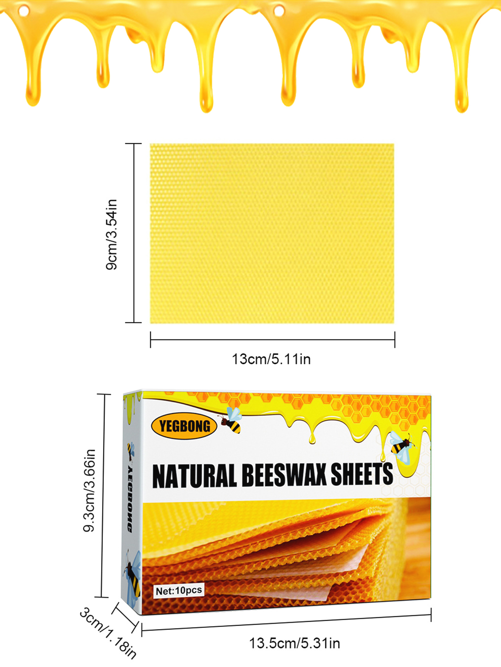 10Pcs Natural Honeycomb Bee Wa – обзор и цена Candle Making Experience