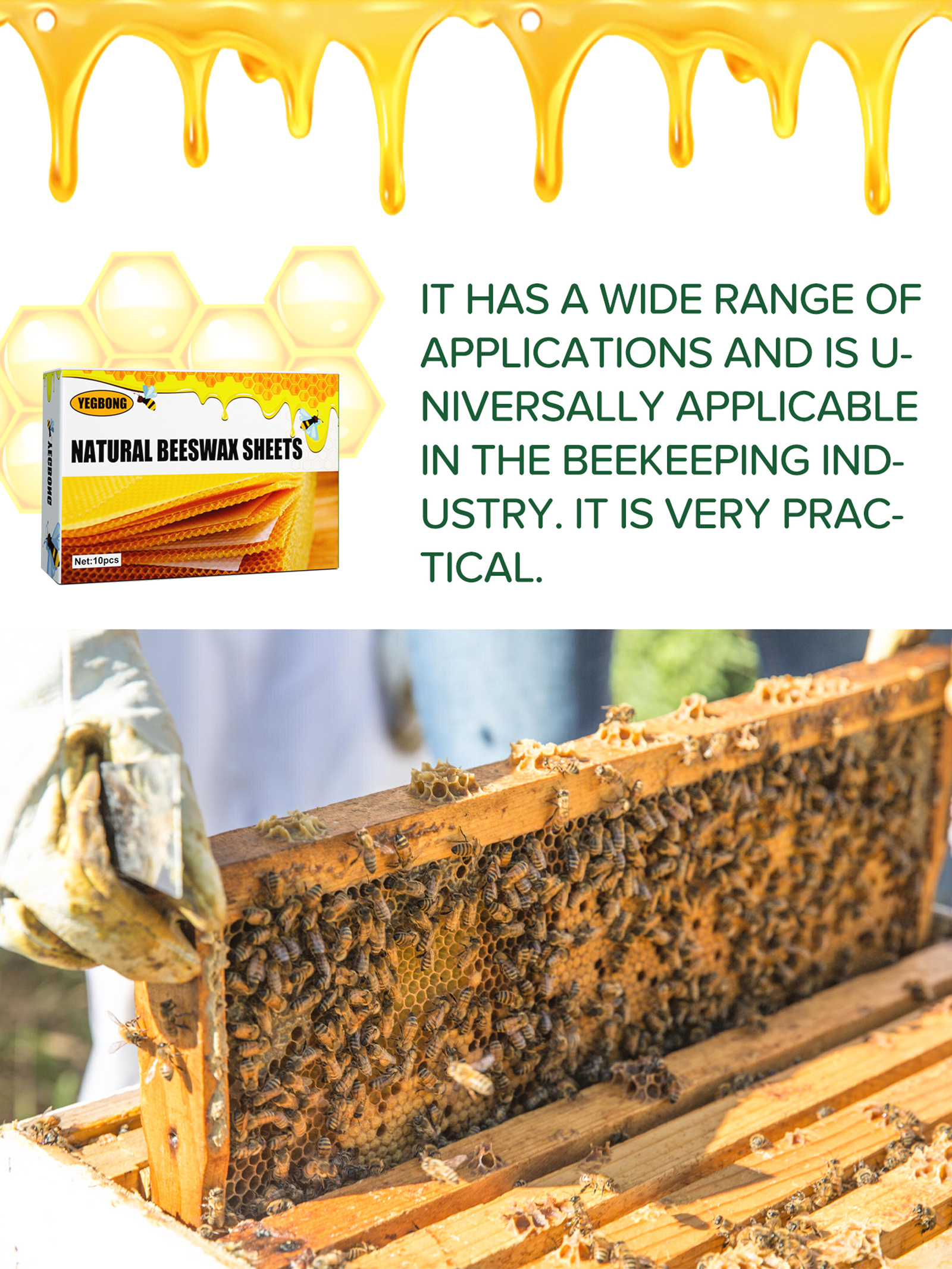 10Pcs Natural Honeycomb Bee Wa – обзор и цена Candle Making Experience