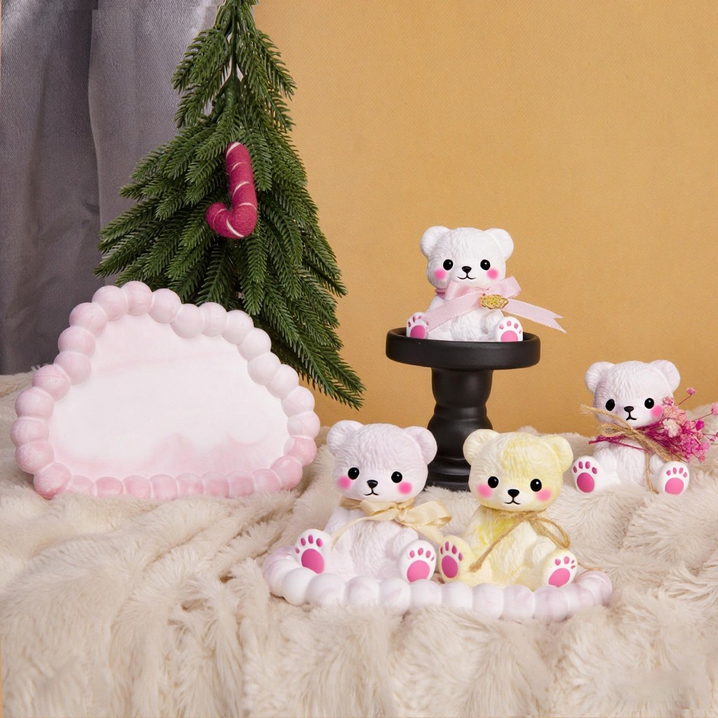 3PCS Couple Bear Silicone Mold – обзор и цена Candle Making Set