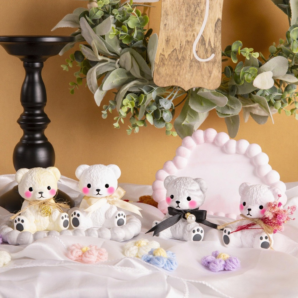 3PCS Couple Bear Silicone Mold – обзор и цена Candle Making Set
