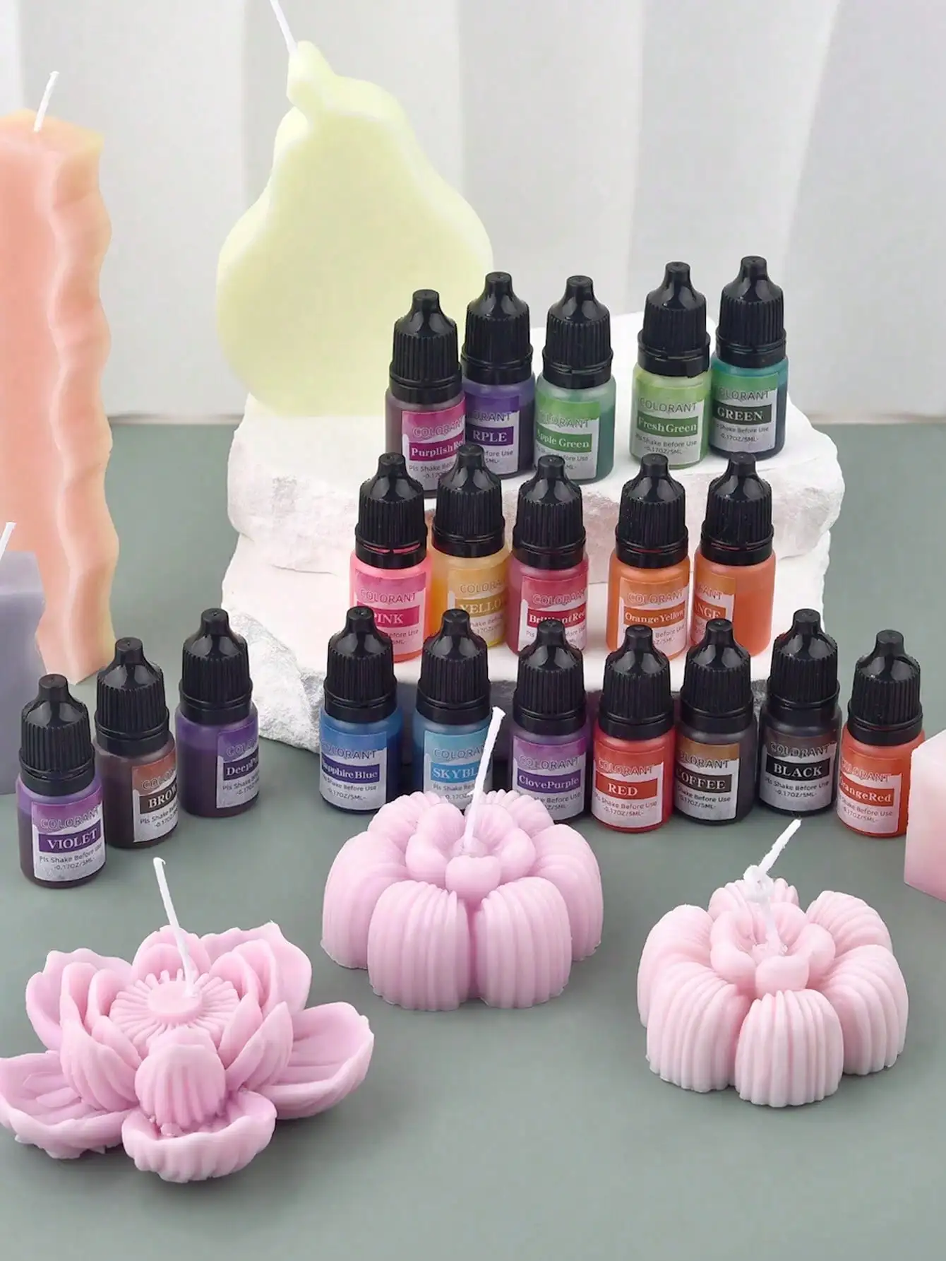 5ml 20 Colors Candle Dye Suita – обзор и цена Candle Dye Chip