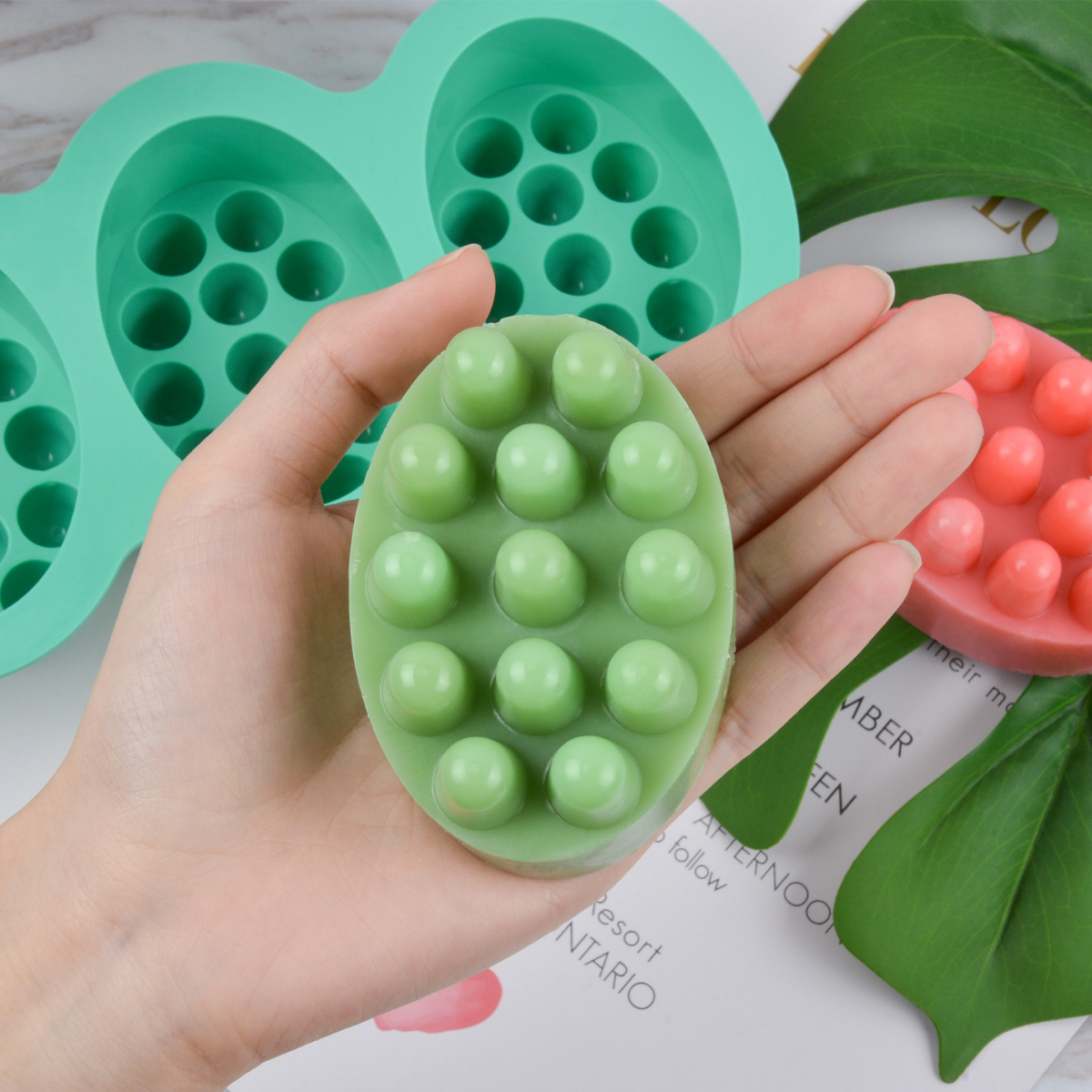 4 Hole Oval Massage Soap Silic – обзор и цена Candle Making Set