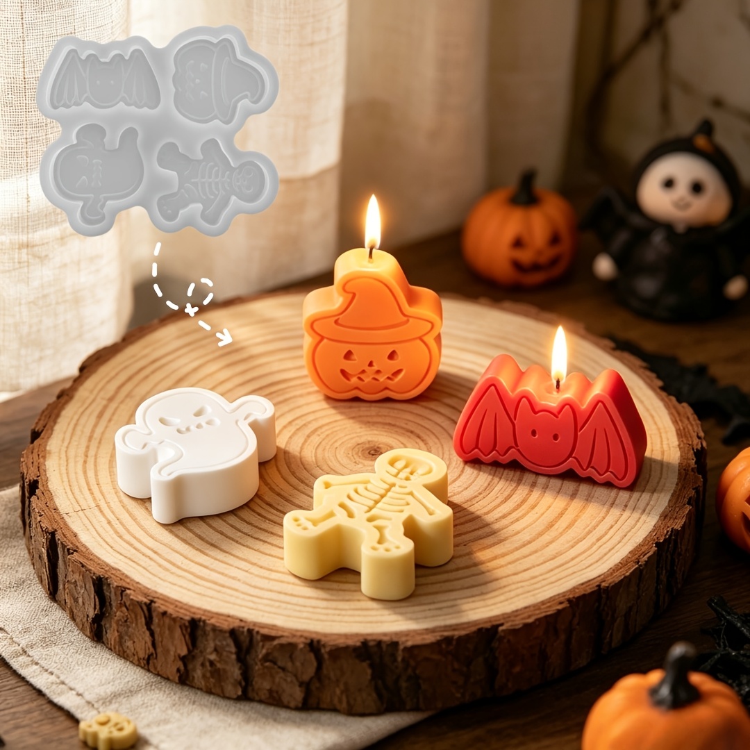 4-cavity silicone resin mold s – обзор и цена Candle Making Design
