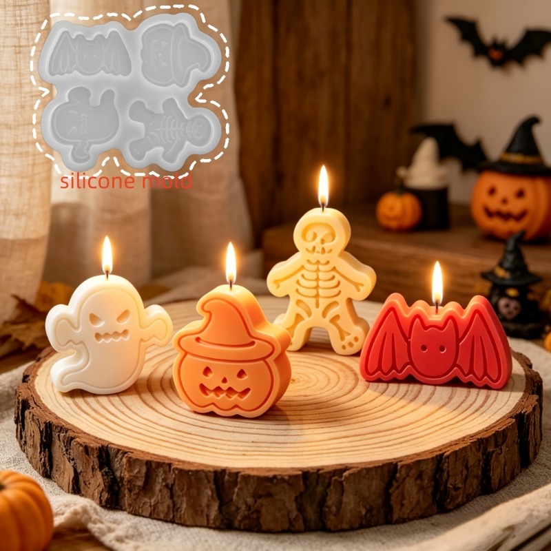 4-cavity silicone resin mold s – обзор и цена Candle Making Design