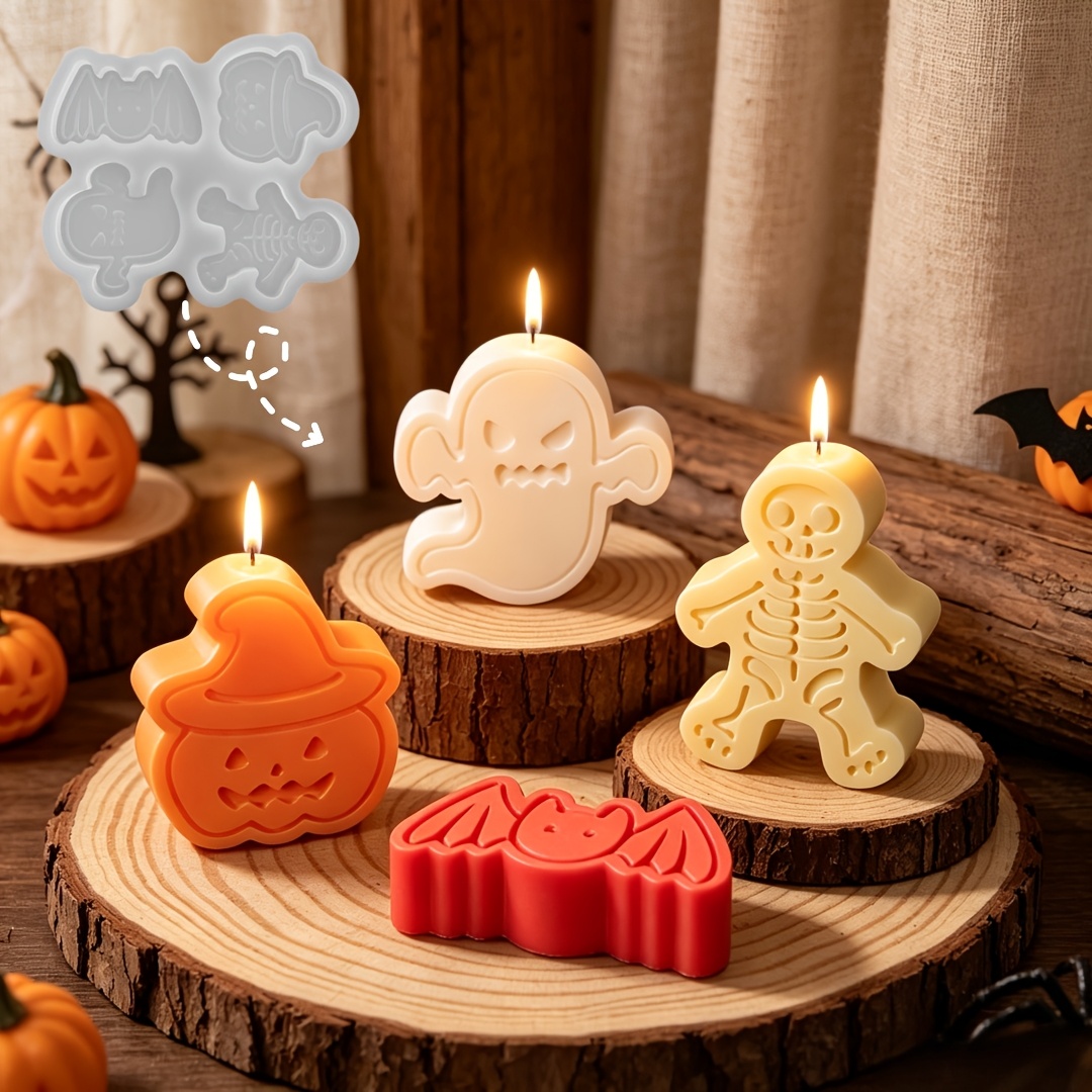 4-cavity silicone resin mold s – обзор и цена Candle Making Design