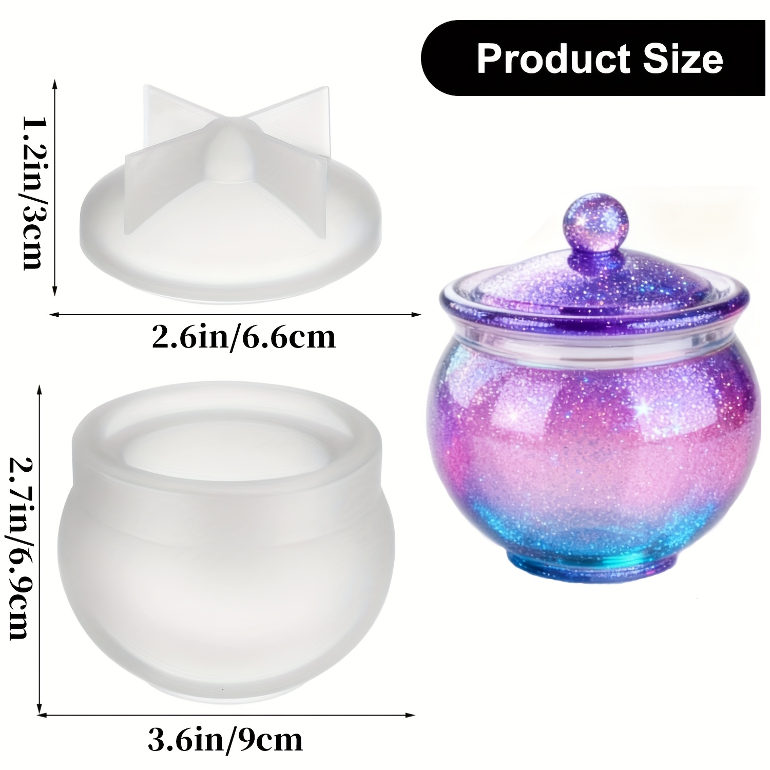 1 set of round resin can molds – обзор и цена Candle Making Set