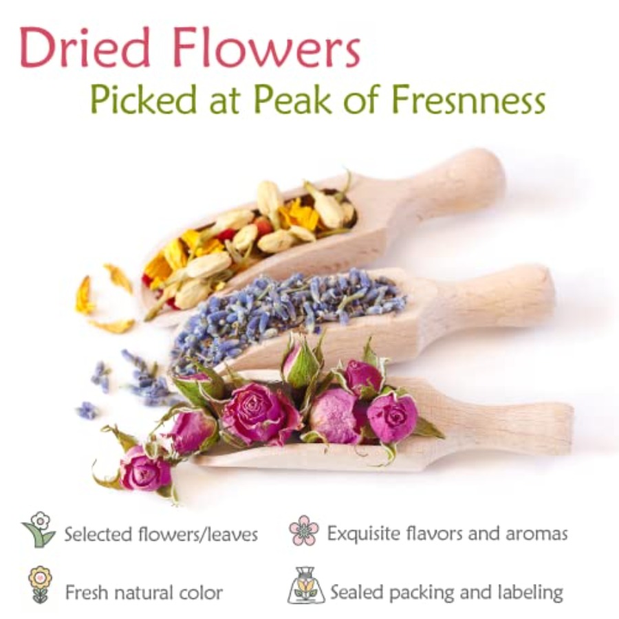 [Latest] 21 Pack Dried Flowers – обзор и цена Candle Making Bath