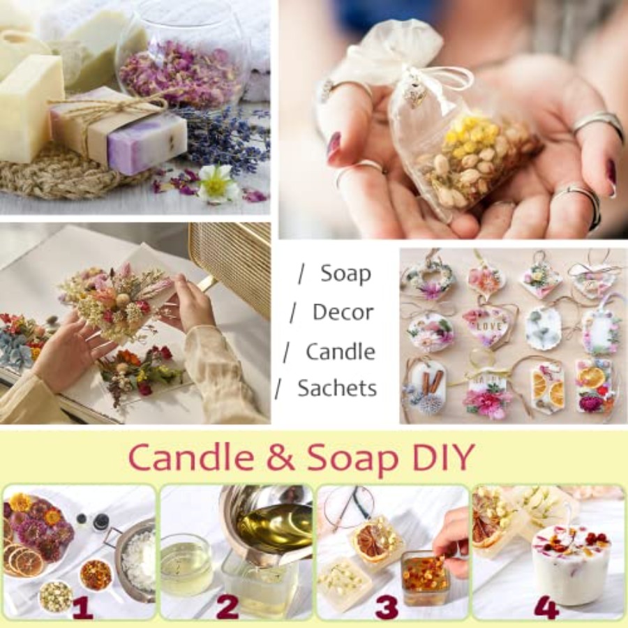 [Latest] 21 Pack Dried Flowers – обзор и цена Candle Making Bath
