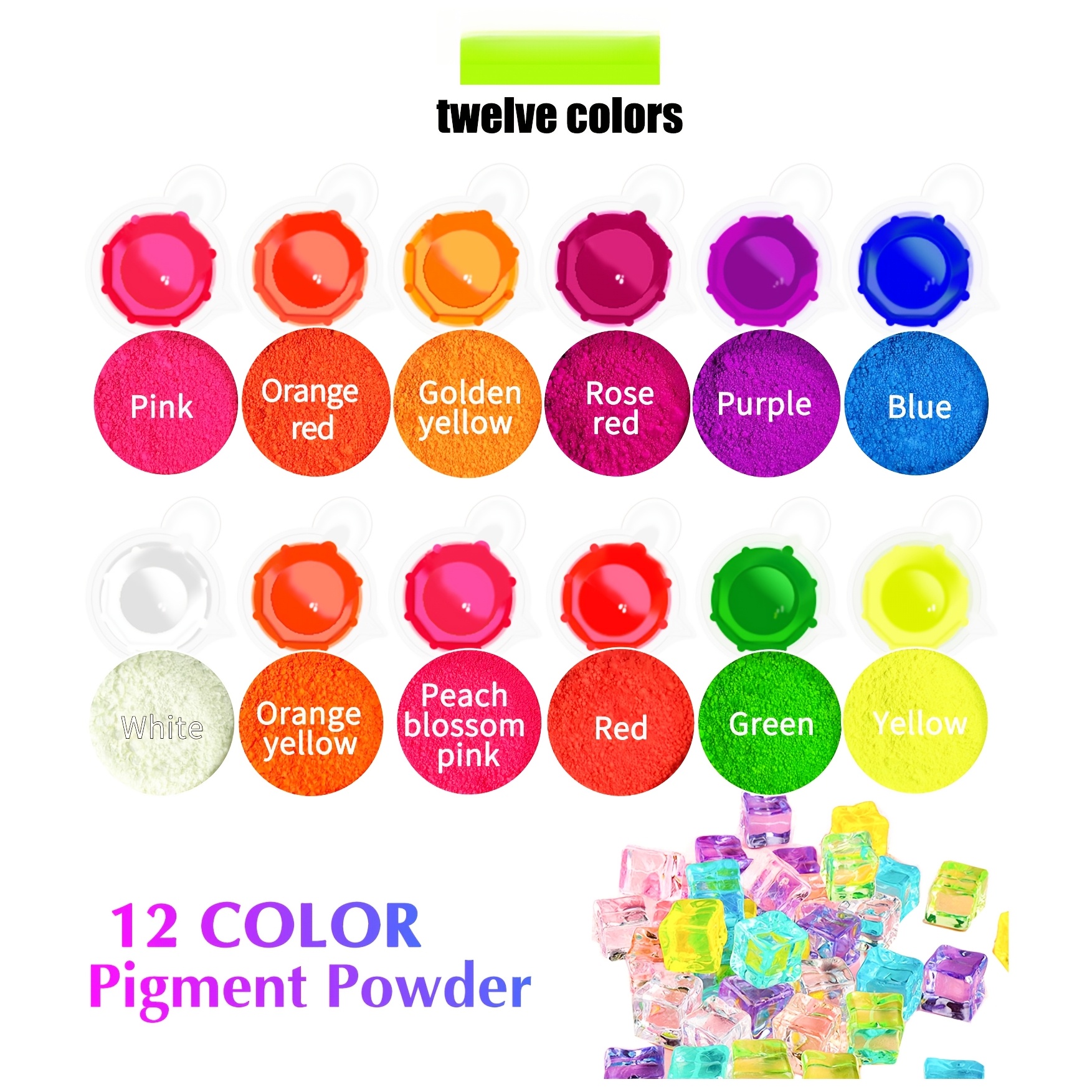 Fluorescent Powder/Neon Resin  – обзор и цена Candle Dye Chip