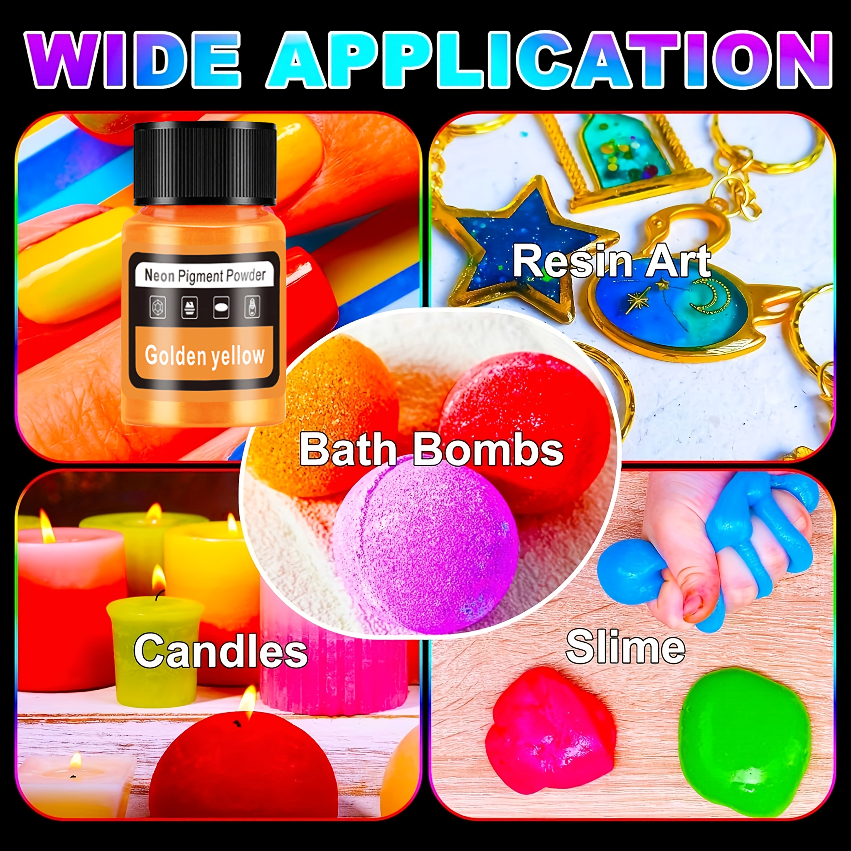 Fluorescent Powder/Neon Resin  – обзор и цена Candle Dye Chip
